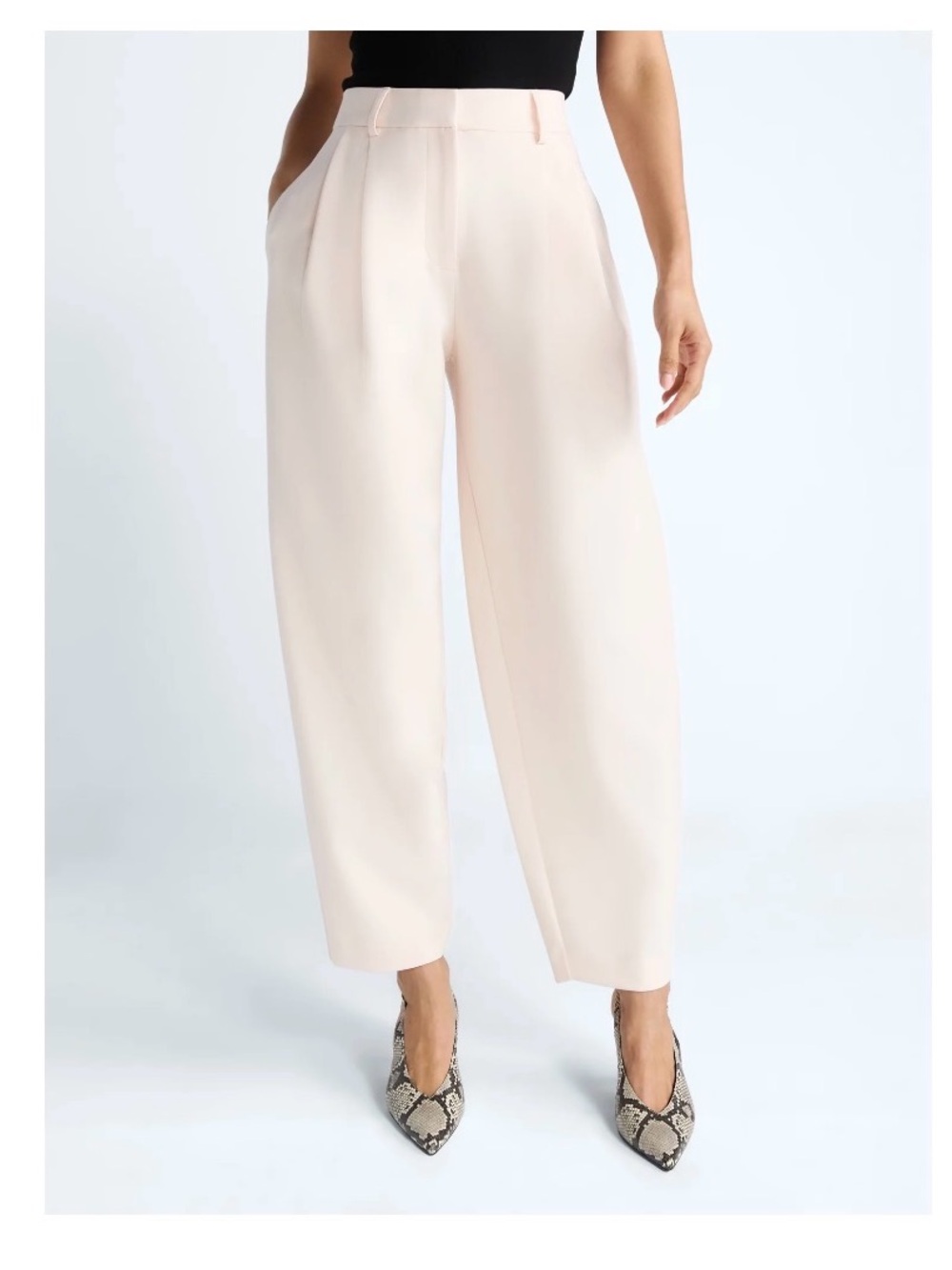 Devil Wears Prada Scoop Collection Women’s High Rise Pleated Trousers